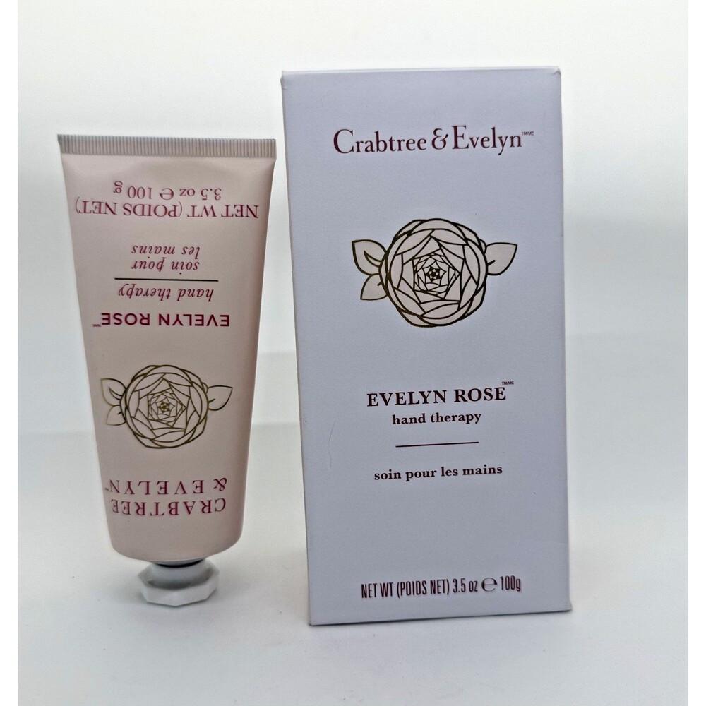 Crabtree & Evelyn Evelyn Rose Hand Therapy 3.5oz 100g Sealed NEW W/Shea Butter